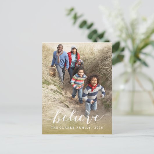 Het handschrift gelooft het Briefkaart van de Foto (Staand voorkant)