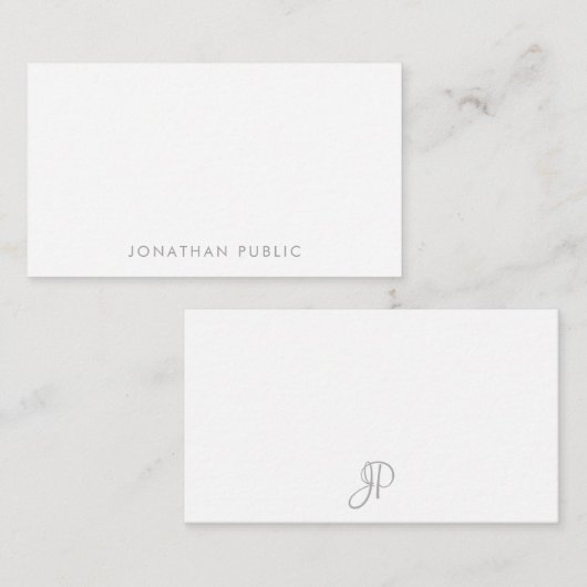 Het handschrijven Monogrammen Minimale Sjabloon Ee (Voorkant / Achterkant)