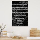 Het Handvest van de Rechten Poster (Keuken)