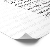 Het Handvest van de Rechten Poster (Hoek)