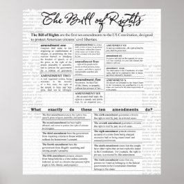 Het Handvest van de Rechten Poster