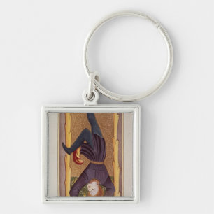 Het Hanged Man, tarotkaart, Frans Sleutelhanger