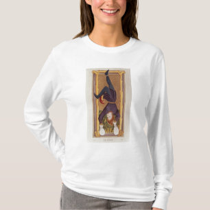 Het Hanged Man, tarotkaart, Frans T-shirt