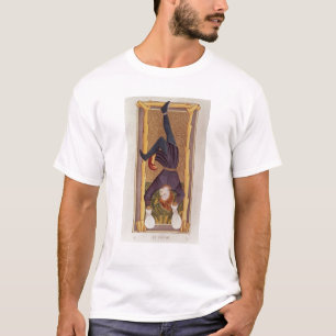 Het Hanged Man, tarotkaart, Frans T-shirt