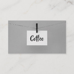Het hangende Word van de Nota voorbij koffie Punch Klantenkaartje