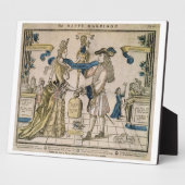 Het Happy Marriage (stencil gekleurd houtsnip) Fotoplaat (Zijkant)