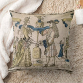 Het Happy Marriage (stencil gekleurd houtsnip) Kussen (Deken)