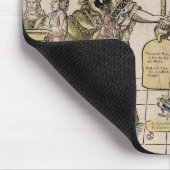 Het Happy Marriage (stencil gekleurd houtsnip) Muismat (Hoek)