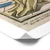 Het Happy Marriage (stencil gekleurd houtsnip) Poster (Hoek)