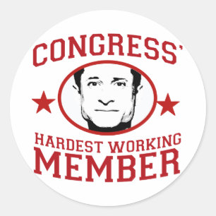 Het hardste lid van het Congres Ronde Sticker