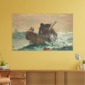 Het haringnet, 1885 (olie op doek) canvas afdruk (Insitu (Woonkamer))