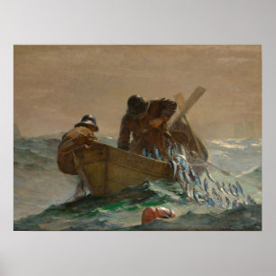 Het Haringnet, Winslow Homer Poster
