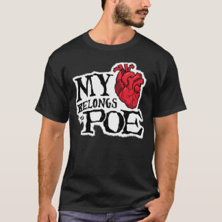 Het hart behoort tot de Poe Dark T-Shirt