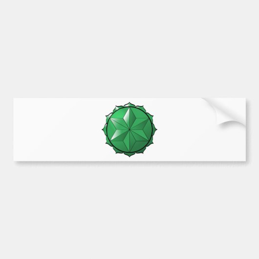 Het Hart Chakra Bumpersticker (Voorkant)