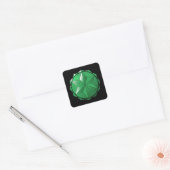 Het hart Chakra Vierkante Sticker (Envelop)