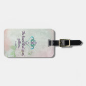 Het hart dat Bagagelabel geeft (Voorkant horizontaal)