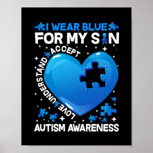 Het hart dat ik blauw Draag heb voor mijn jeugd Poster