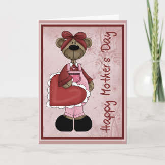 Het hart draagt Dag Mother´s Kaart