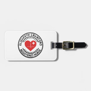 Het Hart ECG van de Zegel van de gediplomeerd Bagagelabel