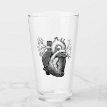 "Het Hart" Gewoon Spooky B&W Pint Glass
