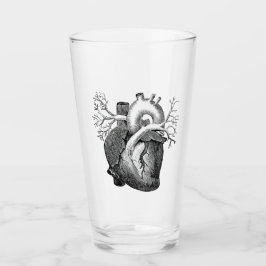 "Het Hart" Gewoon Spooky B&W Pint Glass Glas