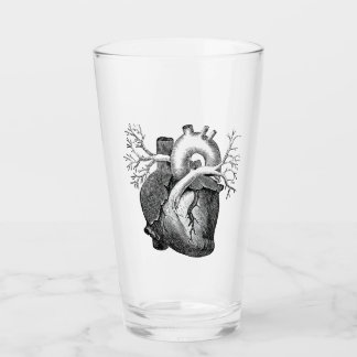 "Het Hart" Gewoon Spooky B&W Pint Glass Glas