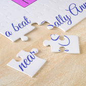 Het Hart in de liefde van het springen: Wit Legpuzzel (Zijkant)