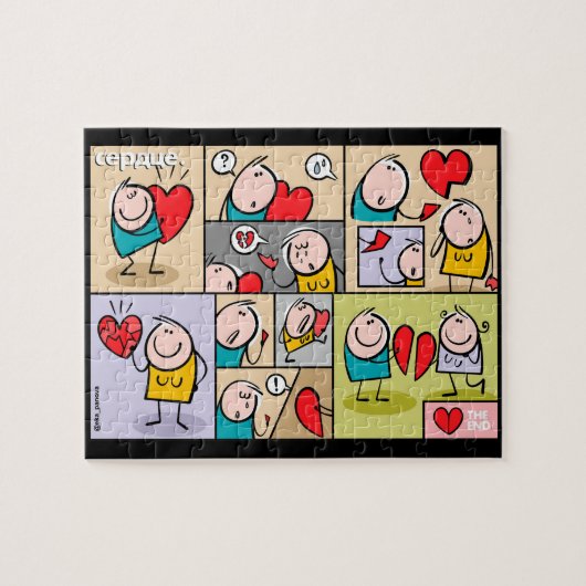 Het hart legpuzzel (Horizontaal)