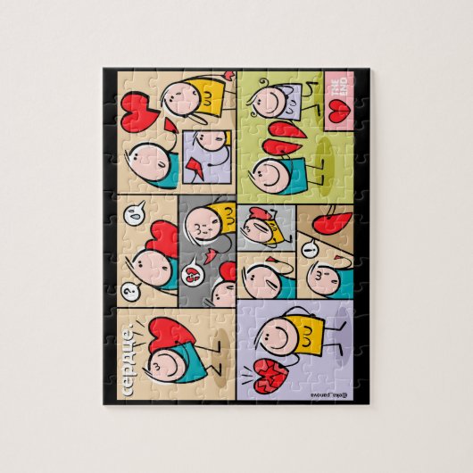 Het hart legpuzzel (Verticaal)