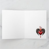 Het hart met zwarte vleugels kaart (Binnen)