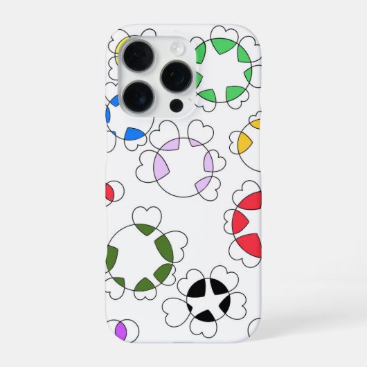 Het hart rondt de iPhone-hoesjes iPhone Hoesje (Achterkant)