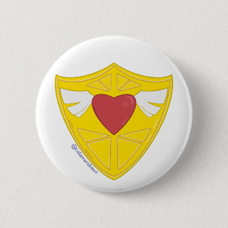 Het Hart Schild Ronde Button 5,7 Cm