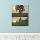 Het hart van alles canvas afdruk (Insitu (Houten vloer))