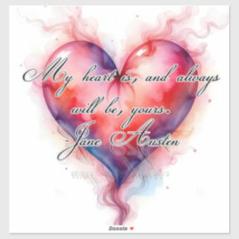 Het hart van Austin Sticker