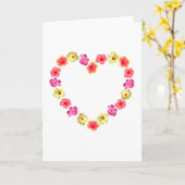 Het Hart van de bloem Kaart (Gele Bloem)