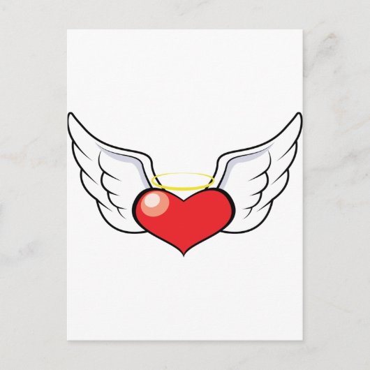 Het hart van de engel briefkaart (Voorkant)