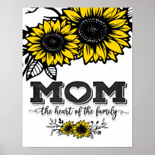 Het hart van de familie cadeau, Moederdag Gift Poster