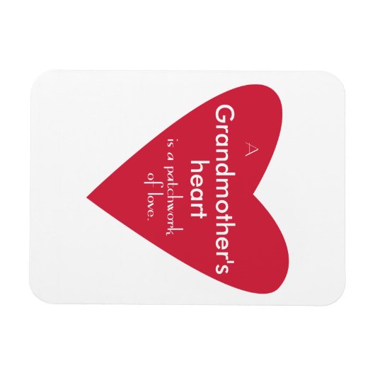 Het hart van de grootmoeder magneet (Horizontaal)