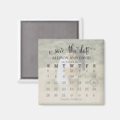 Het Hart van de Kalender van de foto sparen de Dat Magneet (Voorkant / Achterkant)
