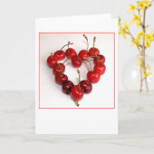 Het Hart van de kers Kaart (Gele Bloem)
