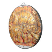 Het hart van de kudde: Elephant Family Portrait Dartbord (Voorkant Rechts)