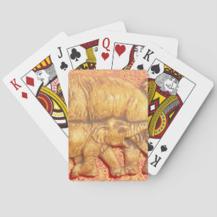 Het hart van de kudde: Elephant Family Portrait Speelkaarten