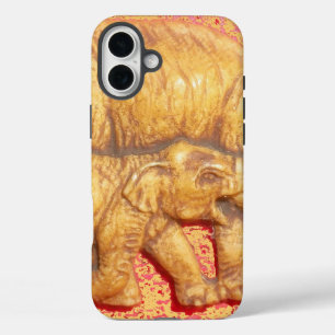 Het hart van de kudde Olifant Familieportret A iPhone 16 Plus Hoesje