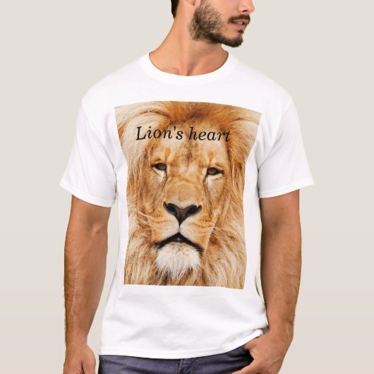 Het hart van de lion t-shirt (Voorkant)