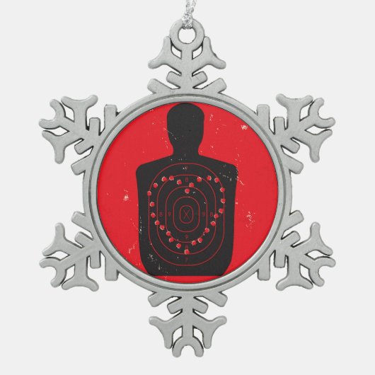 Het Hart van de Praktijk van het doel Tin Sneeuwvlok Ornament (Voorkant)