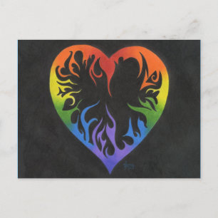 Het Hart van de regenboog Briefkaart
