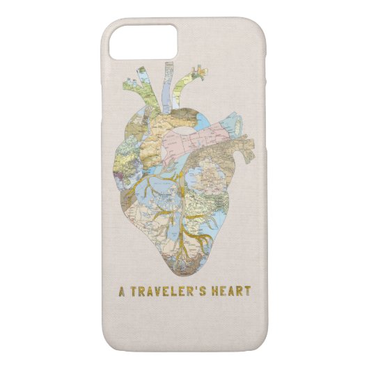 Het hart van de reiziger Case-Mate iPhone case (Achterkant)
