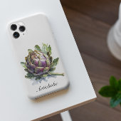 Het hart van de tuin: artisjok in Waterverf Case-Mate iPhone Case