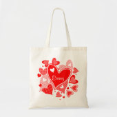 Het hart van de Valentijn Tote Bag (Voorkant)