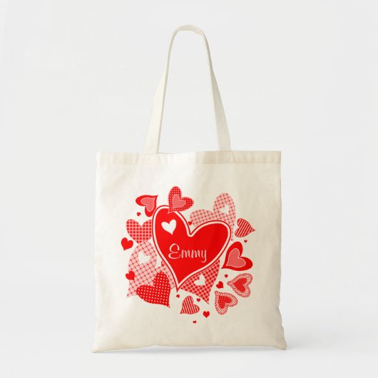 Het hart van de Valentijn Tote Bag (Voorkant)